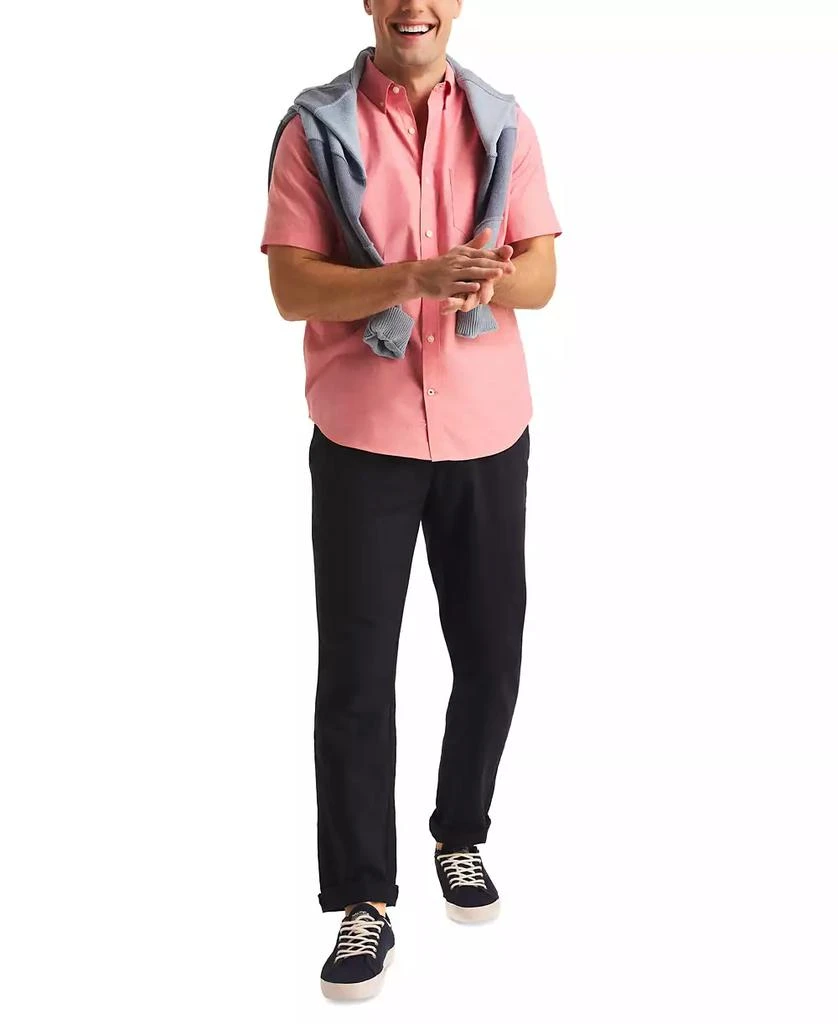 Nautica Men's Classic-Fit Short-Sleeve Solid Stretch Oxford Shirt 4