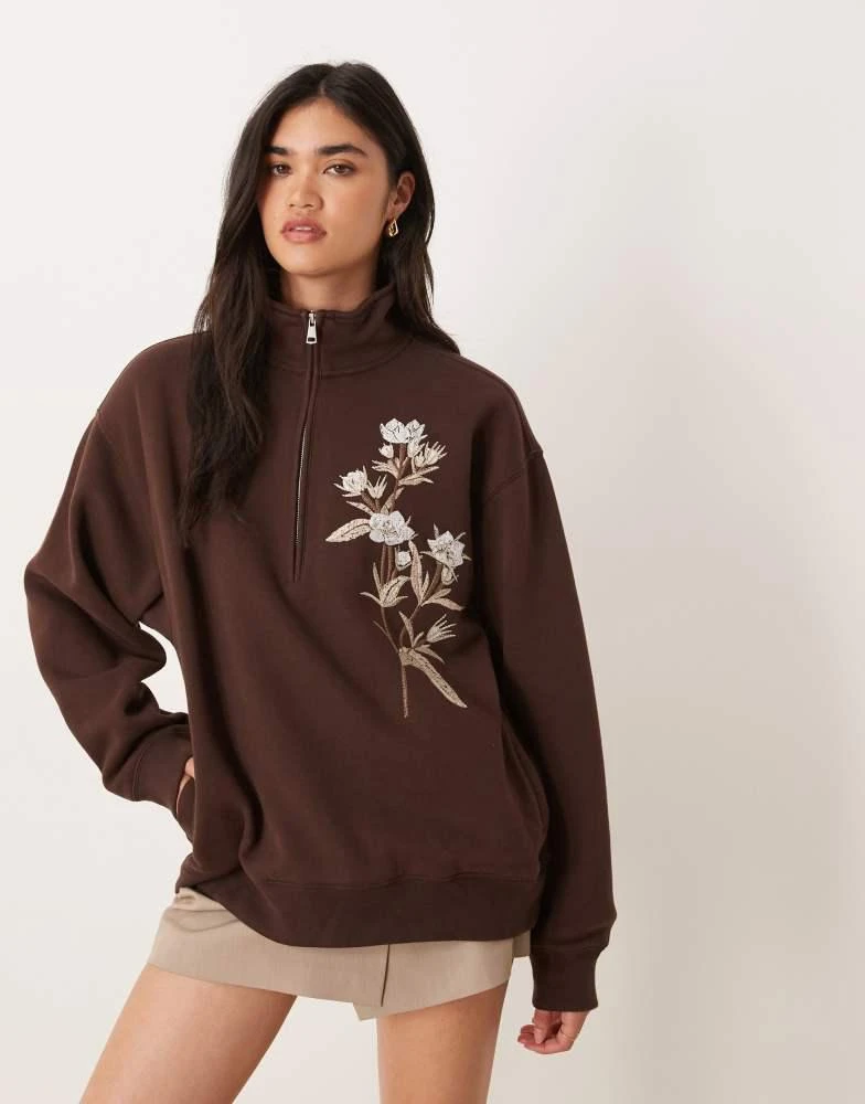 Abercrombie Fitch Abercrombie Fitch quarter zip motif