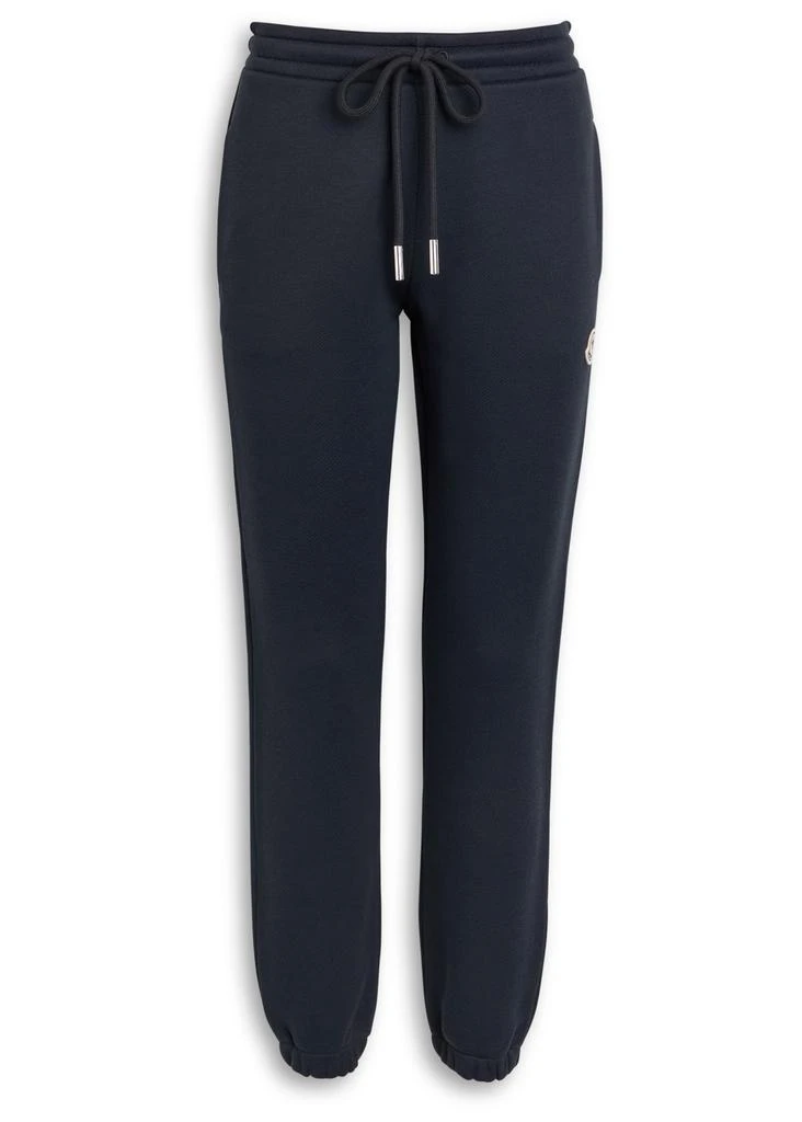 Moncler Logo-appliquéd cotton-blend sweatpants 1