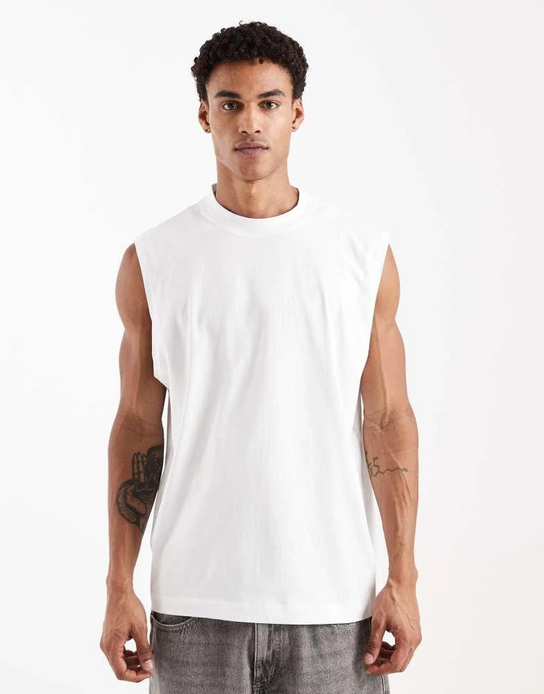 ASOS ASOS DESIGN Essentials oversized tank in white