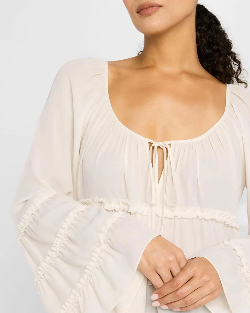 Cinq a Sept Sunnina Long-Sleeve Ruffle Top 5