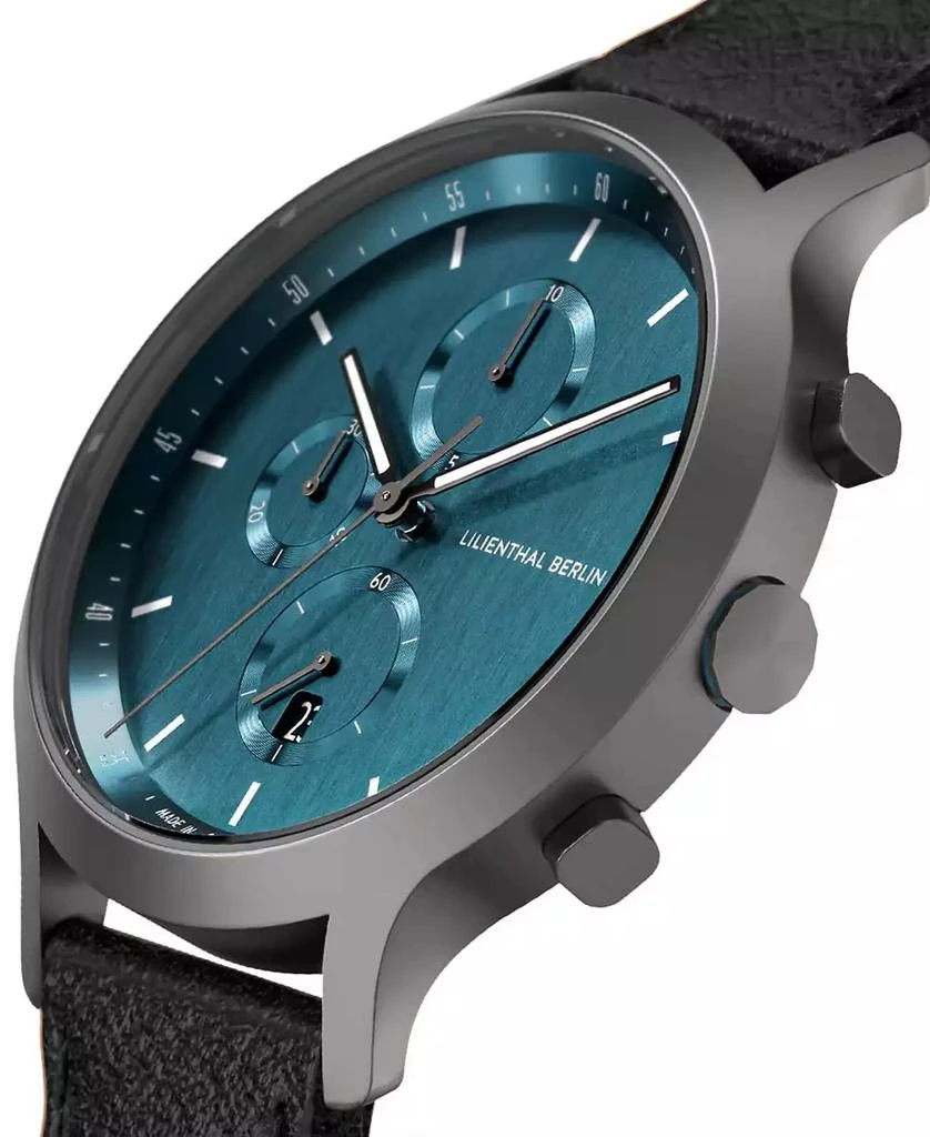 Lilienthal Berlin Men's Myth Chronograph Black Leather Watch 2