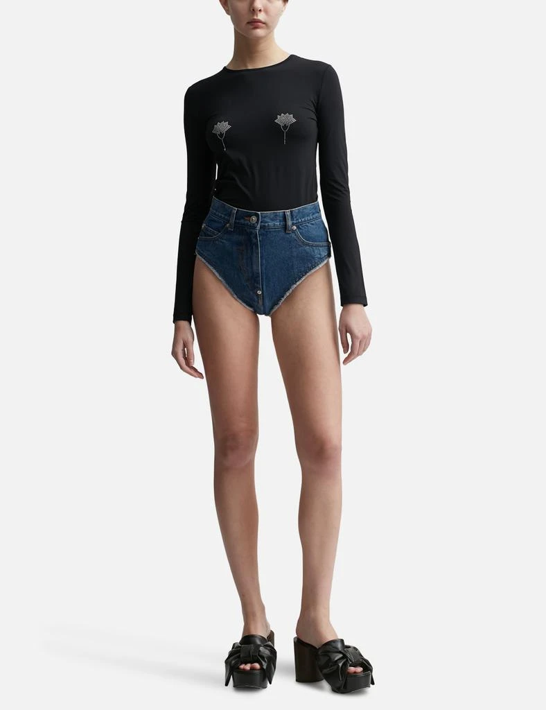 pushBUTTON Carnation Cubic Jersey Top 4
