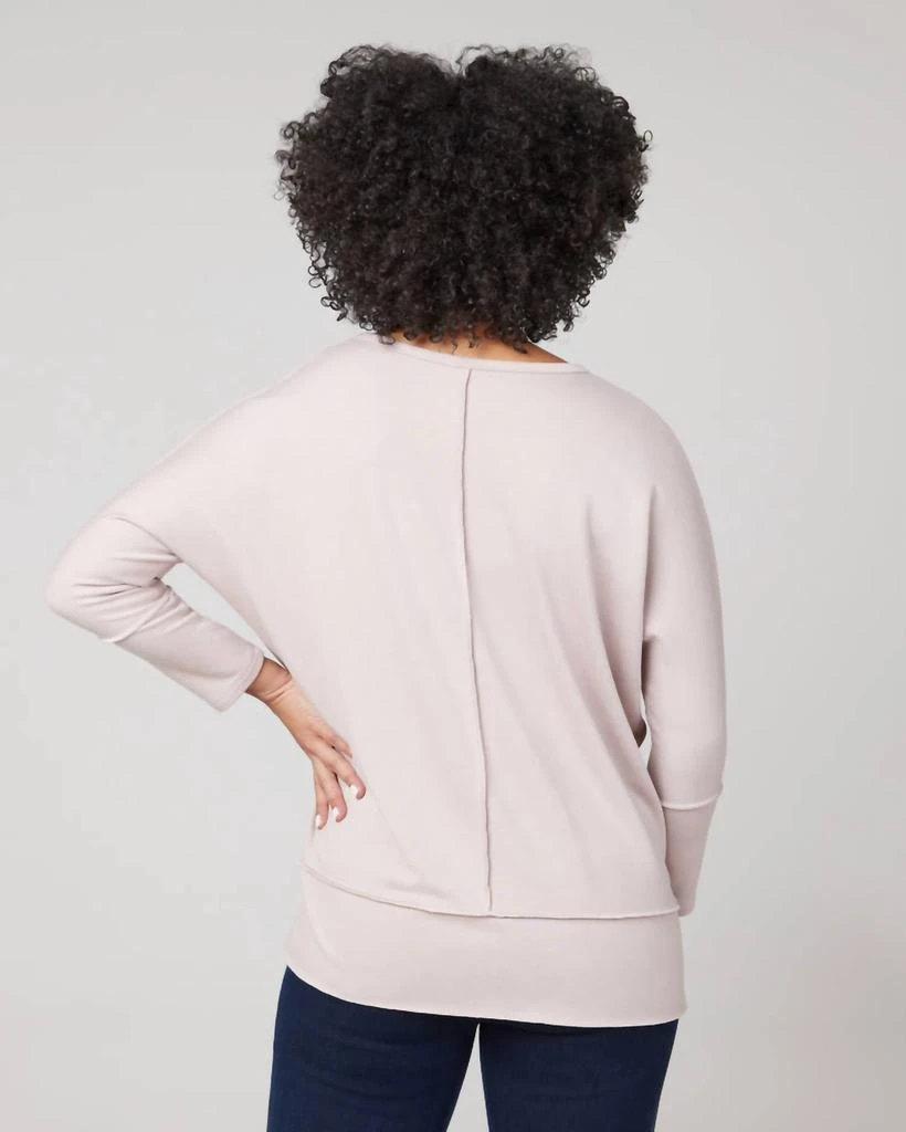 SPANX Perfect Length Dolman Sweatshirt In Oat 2