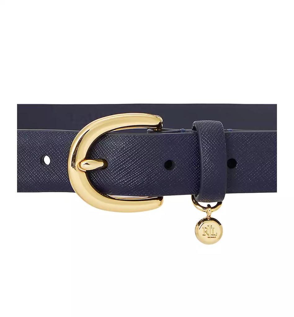 Ralph Lauren Women's Charm Crosshatch Leather Belt