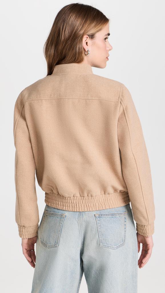 Endless Rose Wool Bomber Pocket Jacket