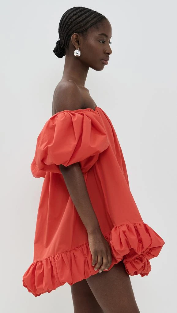 CAROLINE CONSTAS Leona Off Shoulder Bubble Hem Mini Dress 3