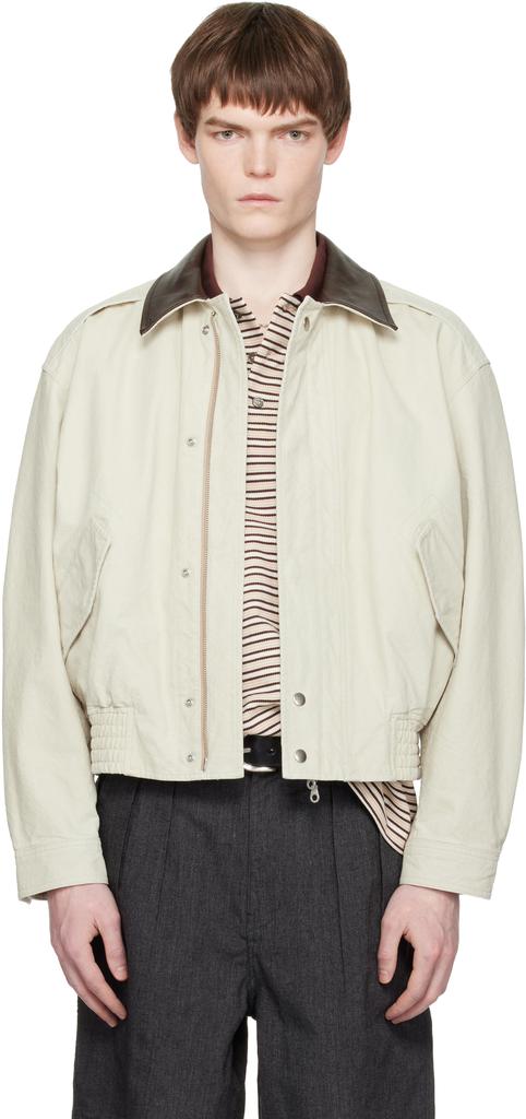 Sacai Sacai Gonz Wool Melton X Leather Blouson - Jackets - BeyondStyle