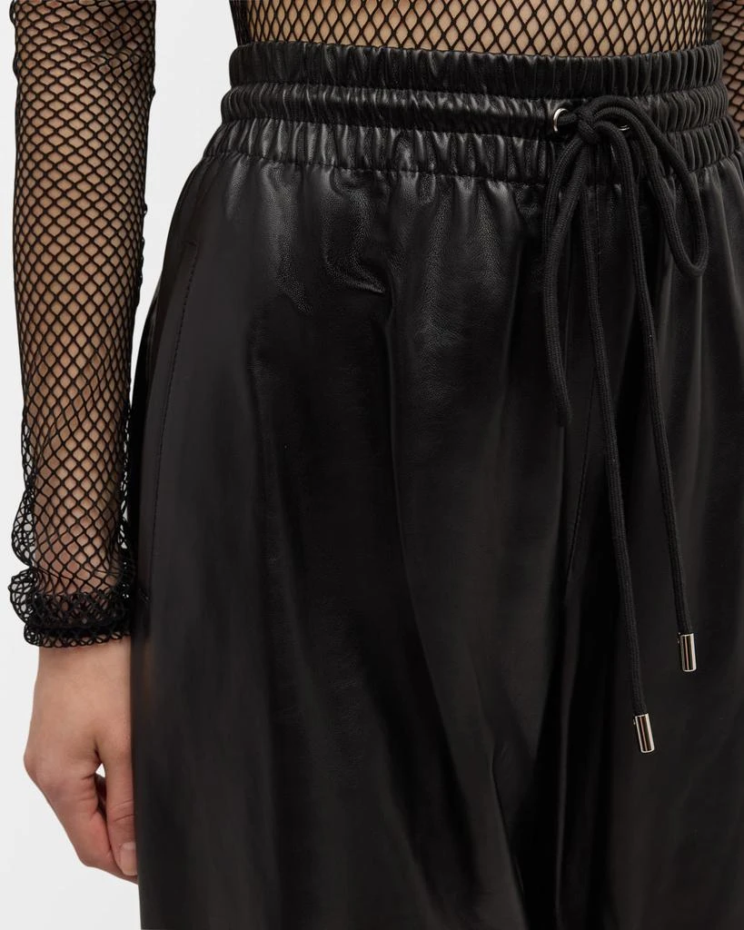 Salon 1884 Toda Leather Pull-On Track Pants 5