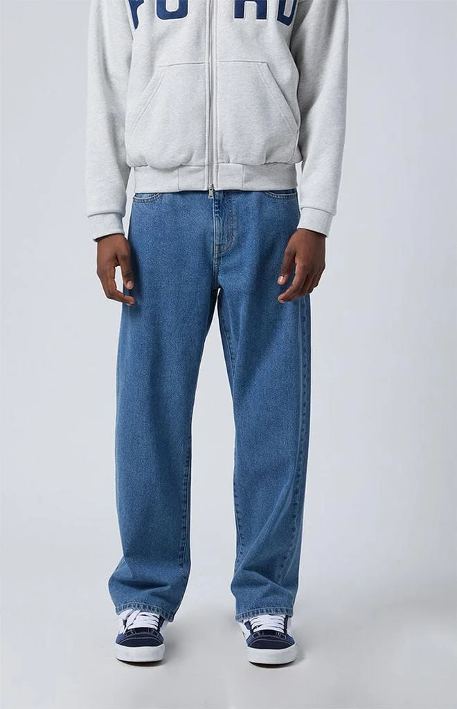 PacSun Medium Indigo Wash Baggy Jeans 2