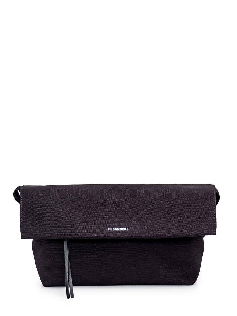 Jil Sander Jil Sander 'Curve Media' White Leather Crossbody