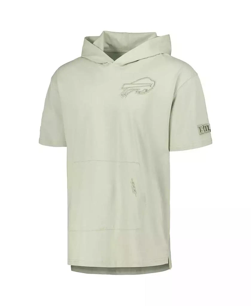 Pro Standard Men
s Light Green Buffalo Bills Neutrals Short Sleeve Pullover Hoodie 2