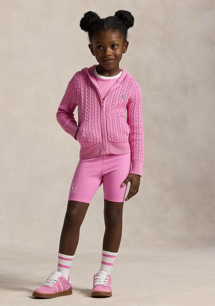 Ralph Lauren Girls 2-6x Stretch Jersey Bike Short