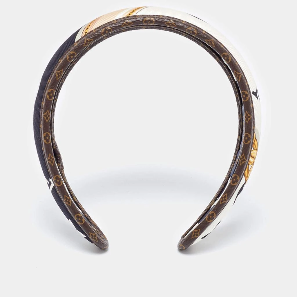 Louis Vuitton Louis Vuitton Be Mindful Monogram Print Silk Headband 2