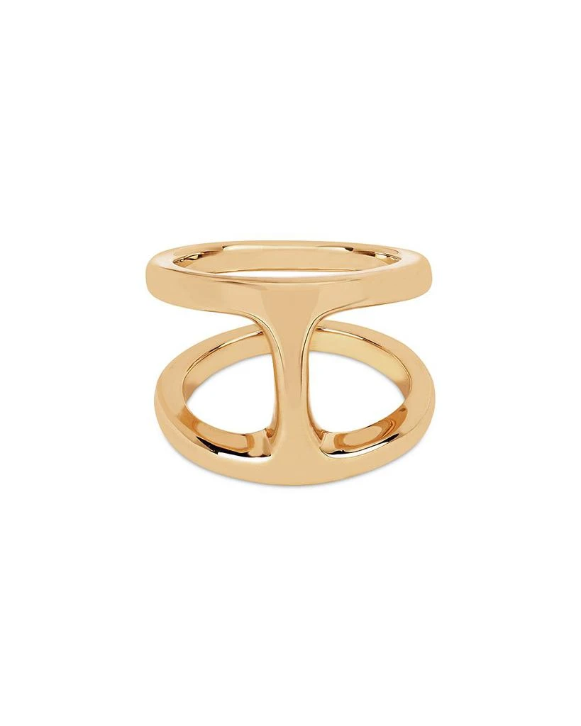 Hoorsenbuhs 18K Yellow Gold Phantom Double Row Statement Ring 1