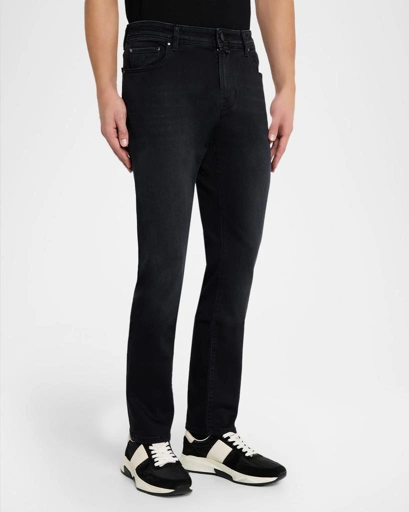 JACOB COHEN Men
s Bard Slim Stretch Black Denim Jeans 4