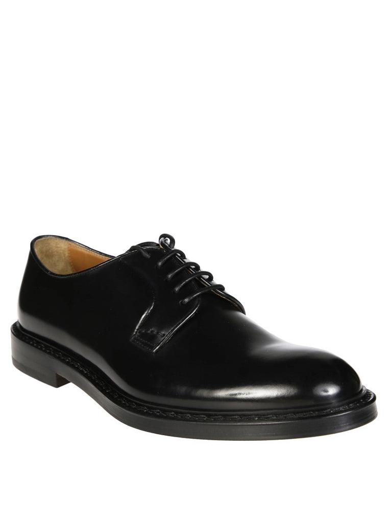 DOUCAL'S Polished Derby Shoes With Lace-Up Design