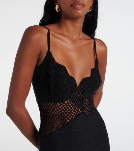 Staud Tara crochet-trimmed cotton maxi dress 4