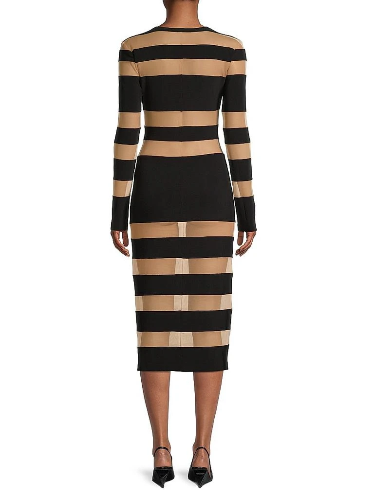 norma kamali sheer dress Norma Kamali Spliced Dress Fishtail Gown