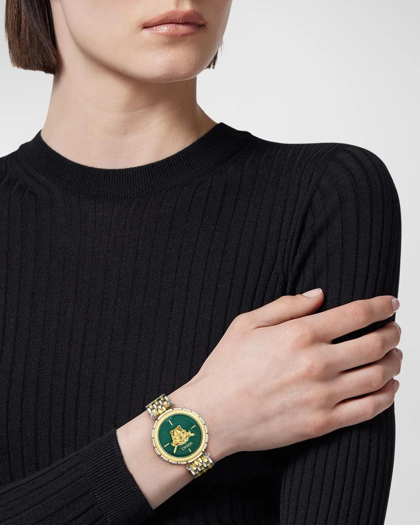 Versace 38mm Medusa Heritage Watch with Bracelet Strap, Two Tone 2