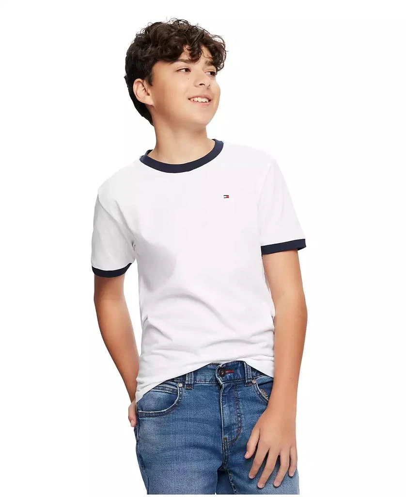 Tommy Hilfiger Toddler and Little Boys Contrast Trim Embroidered Logo Ken Tee 4