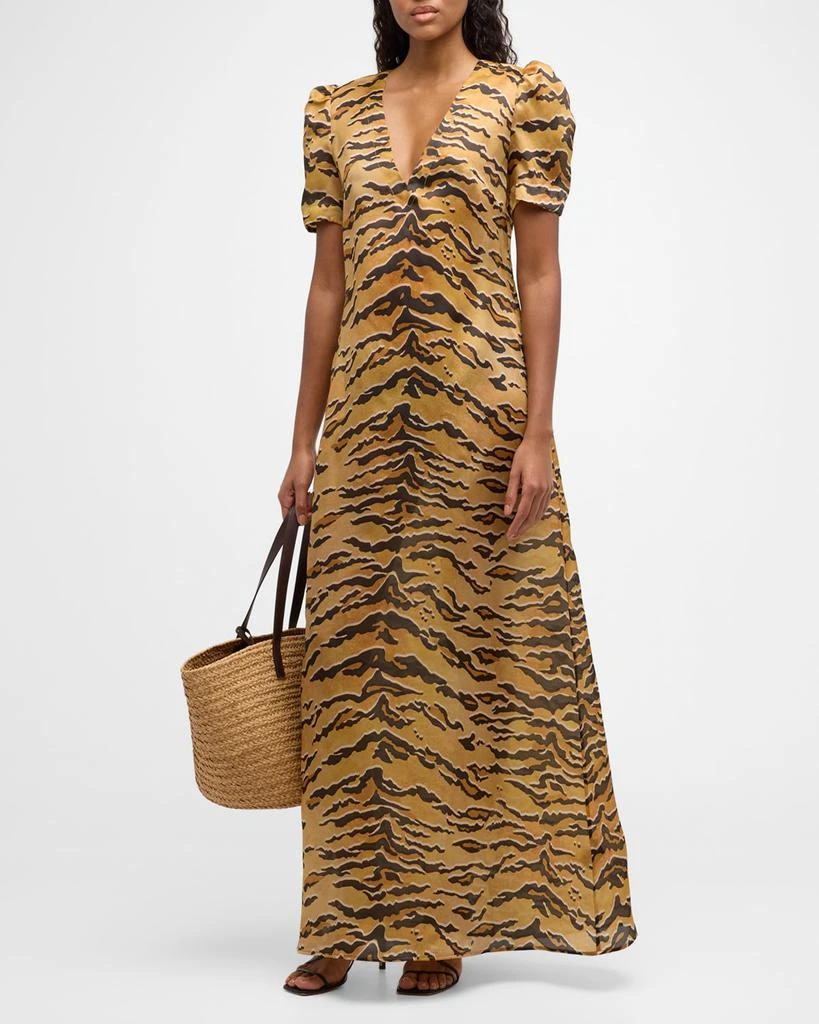 Zimmermann Matchmaker Short-Sleeve Maxi Dress 3