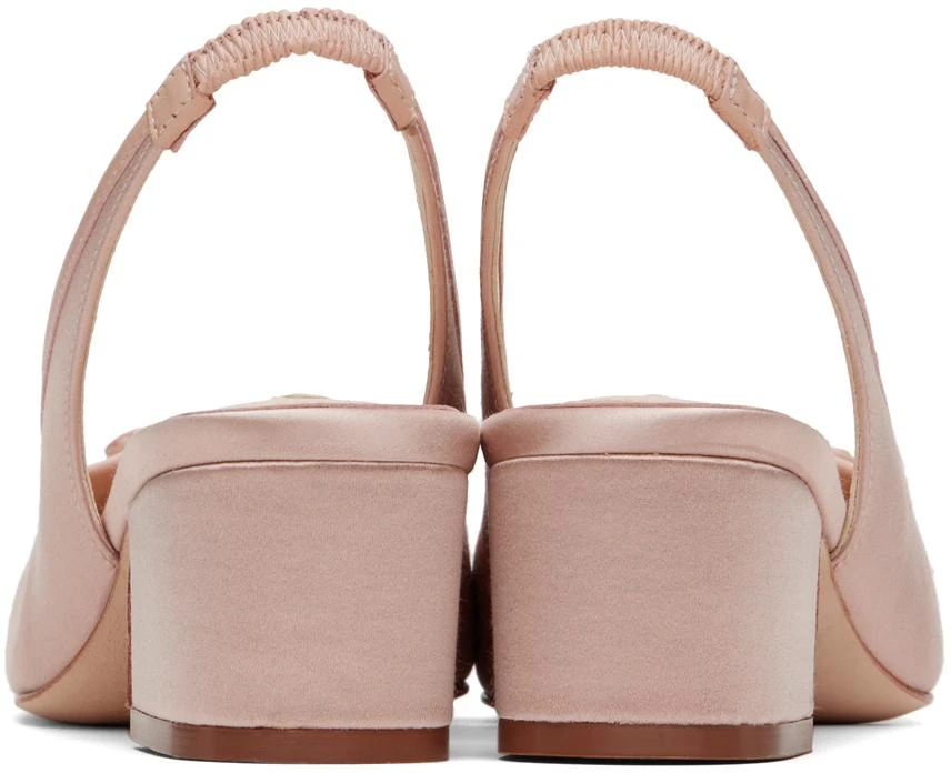 Sandy Liang SSENSE Exclusive Pink Slingback 45 Heels 2