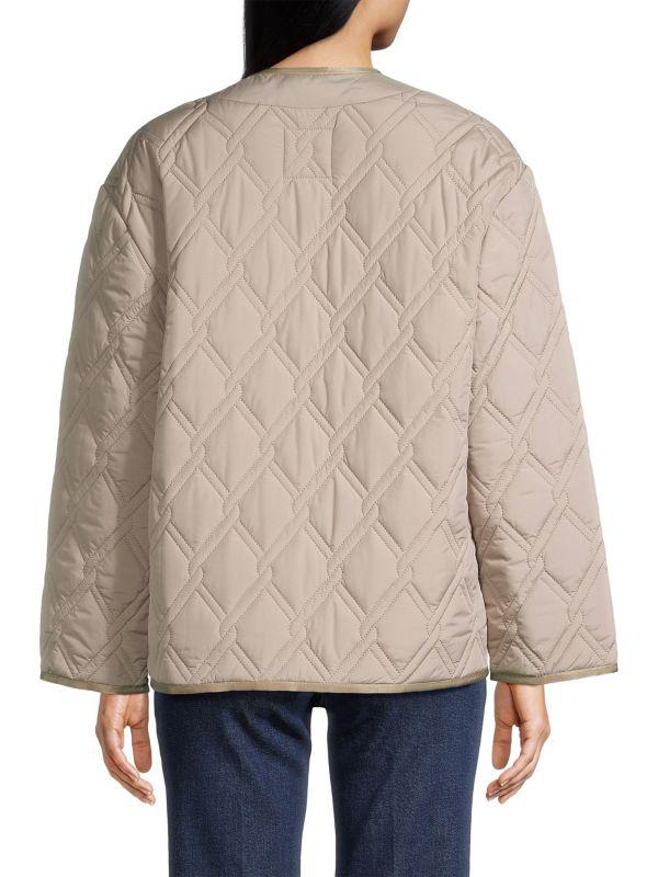 Jane Post Quilted Collarless Short Jacket