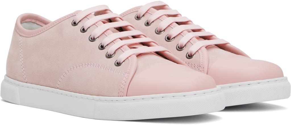 スニーカー LANVIN Dbb1 Sneakers - Lanvin - Leather - Pink Lanvin Pink Curb Leather Sneakers – ICETIME LUXE