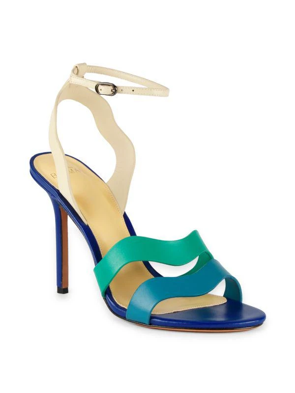 Alexandre Birman Aila 104MM Colorblock Leather Sandals 2