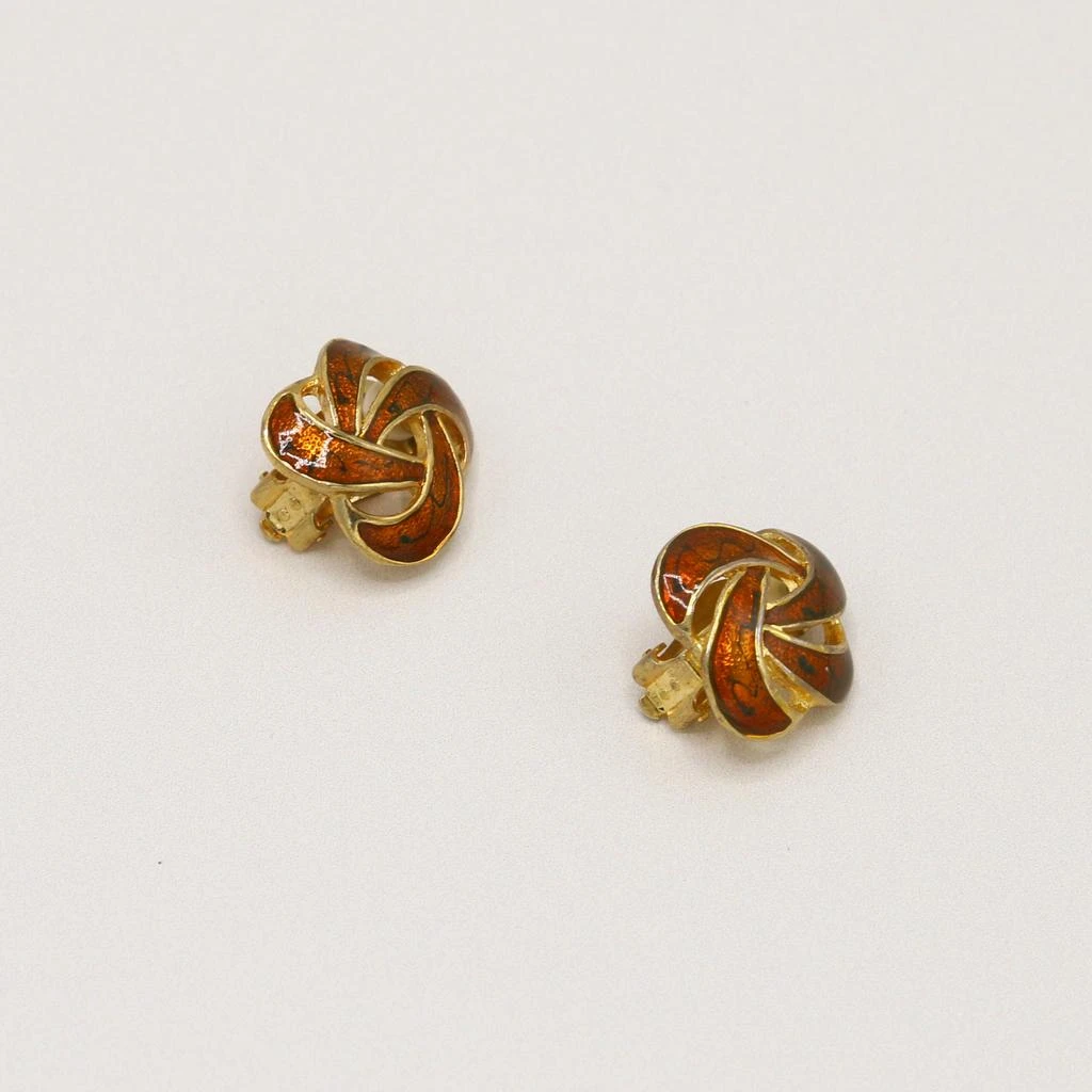 Orelia Vintage Vintage Woven Stone Clip On Earrings 1