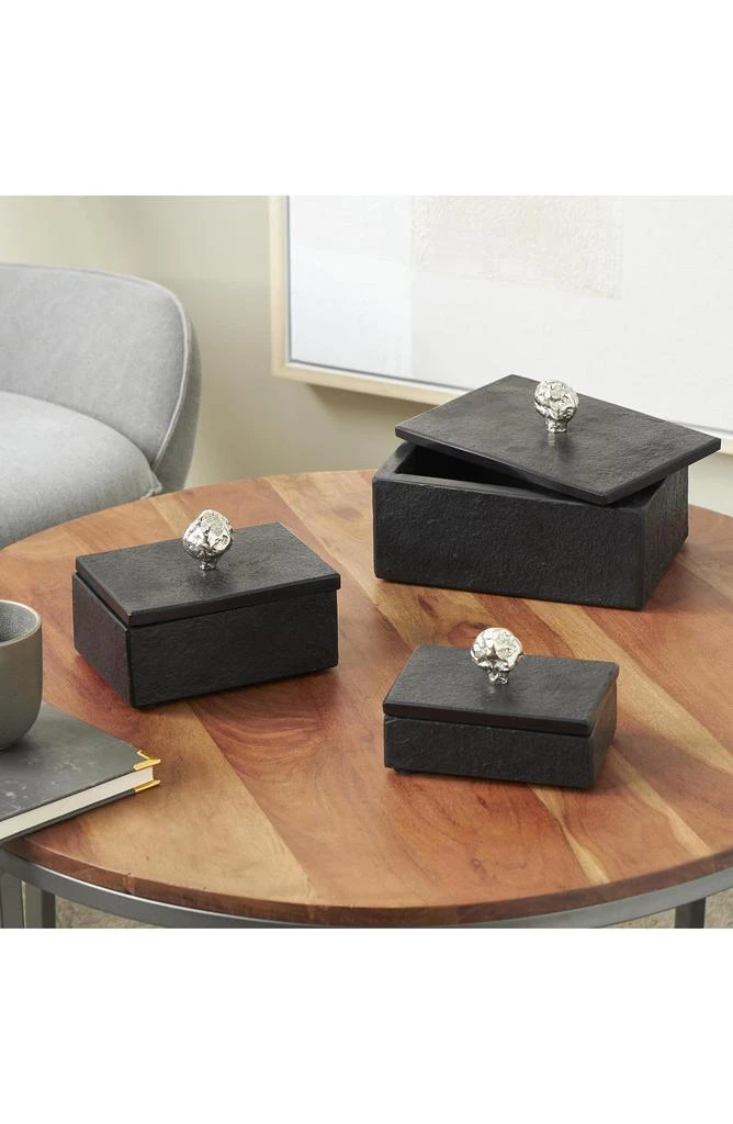 UMA Contemporary Set of 3 Decorative Marble Boxes 7