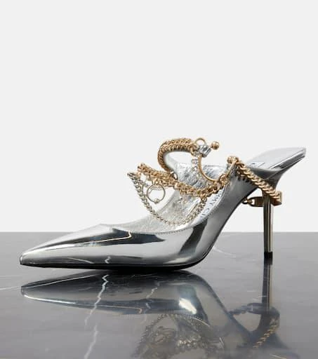 Jimmy Choo x Jean Paul Gaultier embellished leather slingback pumps 6
