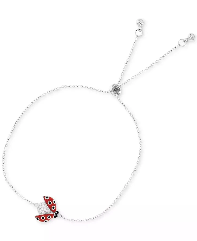 Macy
s Cubic Zirconia 
Enamel Ladybug Bolo Bracelet 1