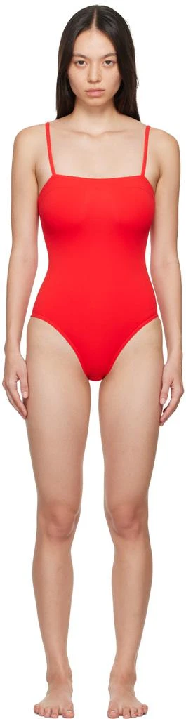 ERES Red Aquarelle One-Piece Swimsuit 1
