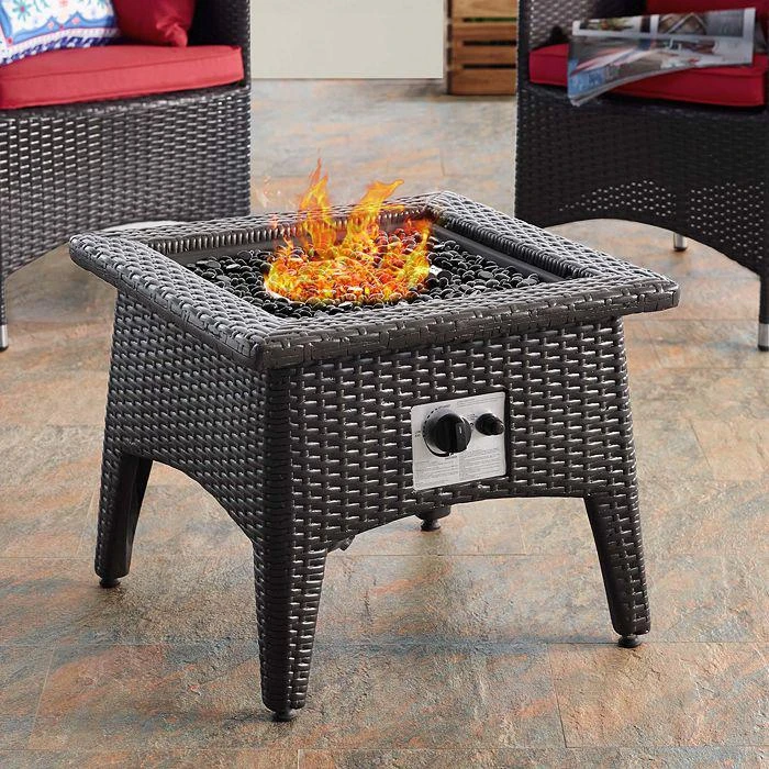 Modway Vivacity Outdoor Patio Propane Fire Pit Table 6