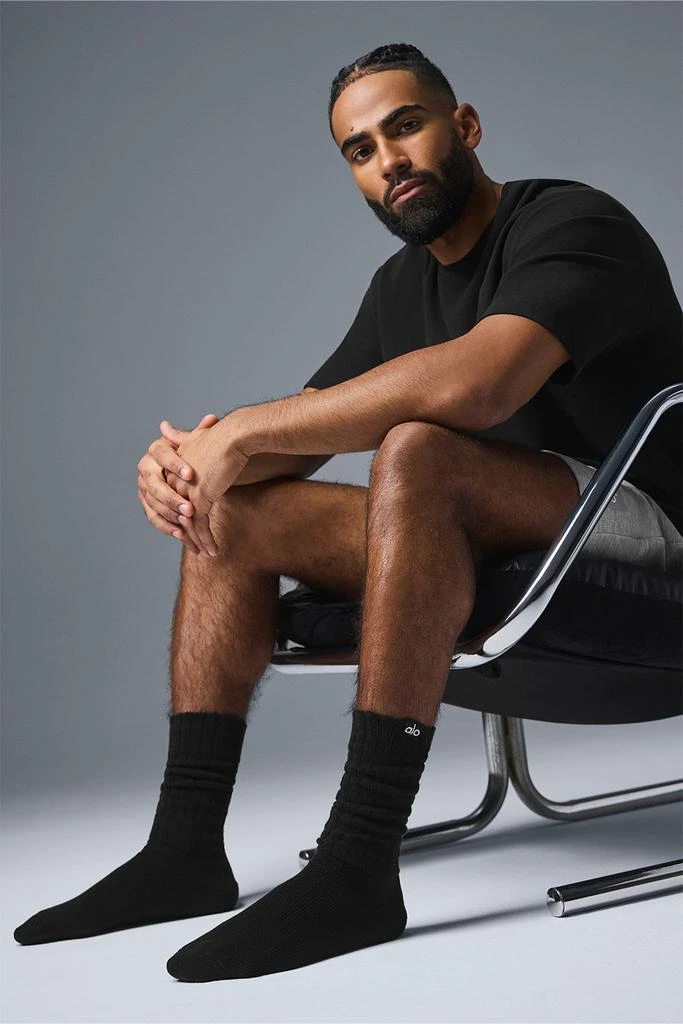Alo Unisex Scrunch Sock - Black 4