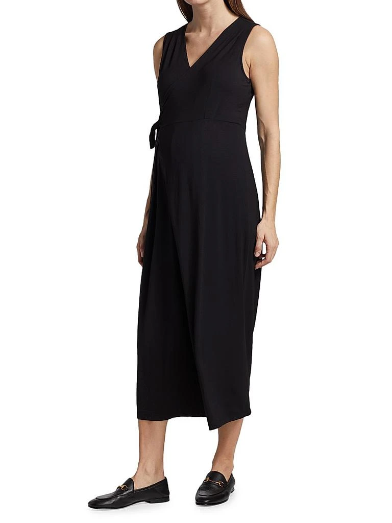 Nom Maternity Francesca Sleeveless Wide-Leg Maternity Wrap Jumpsuit 4