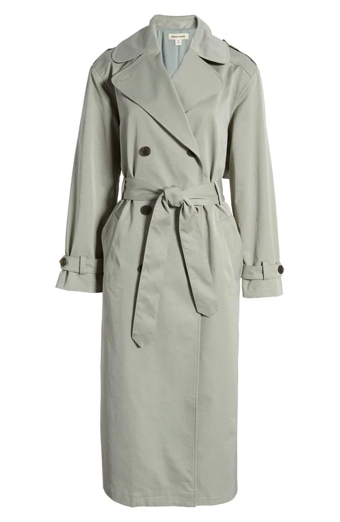 Open Edit Belted Trench Coat 7