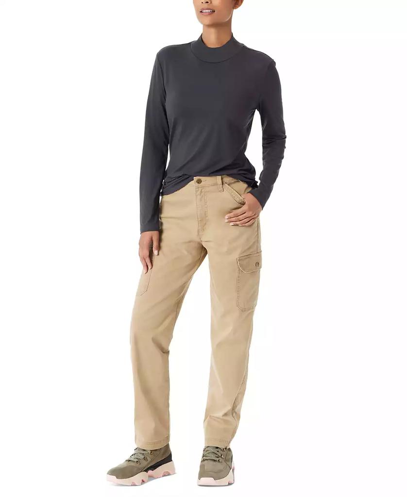 BASS OUTDOOR Women's Mock-Neck Long-Sleeve Top