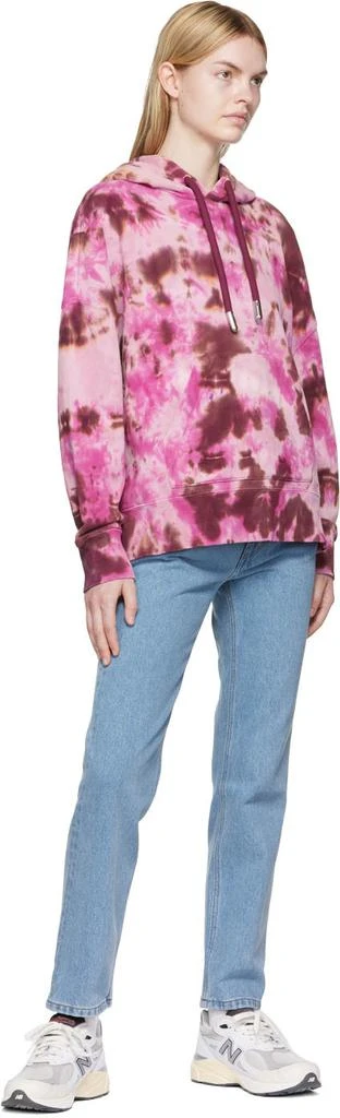 AMI Pink Cotton Hoodie 4