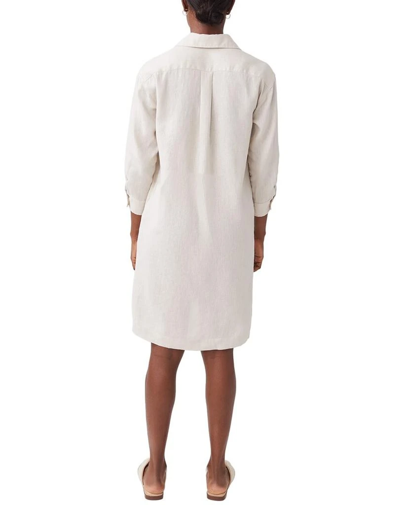 listicle linen dress Listicle Cream Lace Smocked Back Mini Dress main image 1