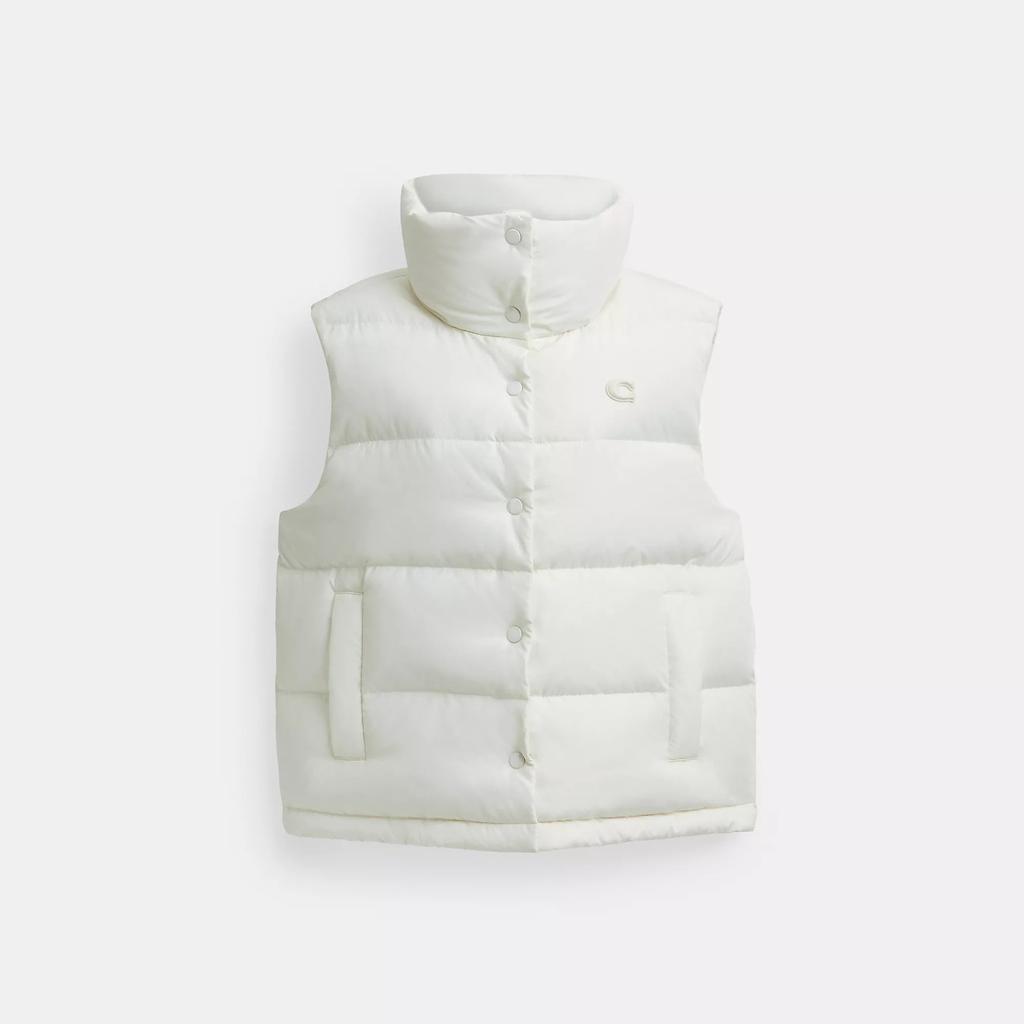 Coach Puffer Vest In Recycled Polyester