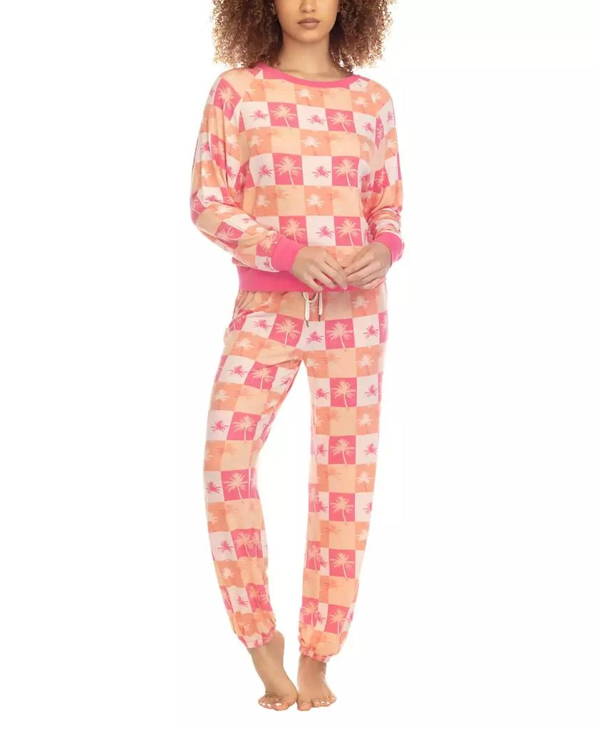 Honeydew Intimates Women
s Printed Brushed Jersey Lounge Set 1