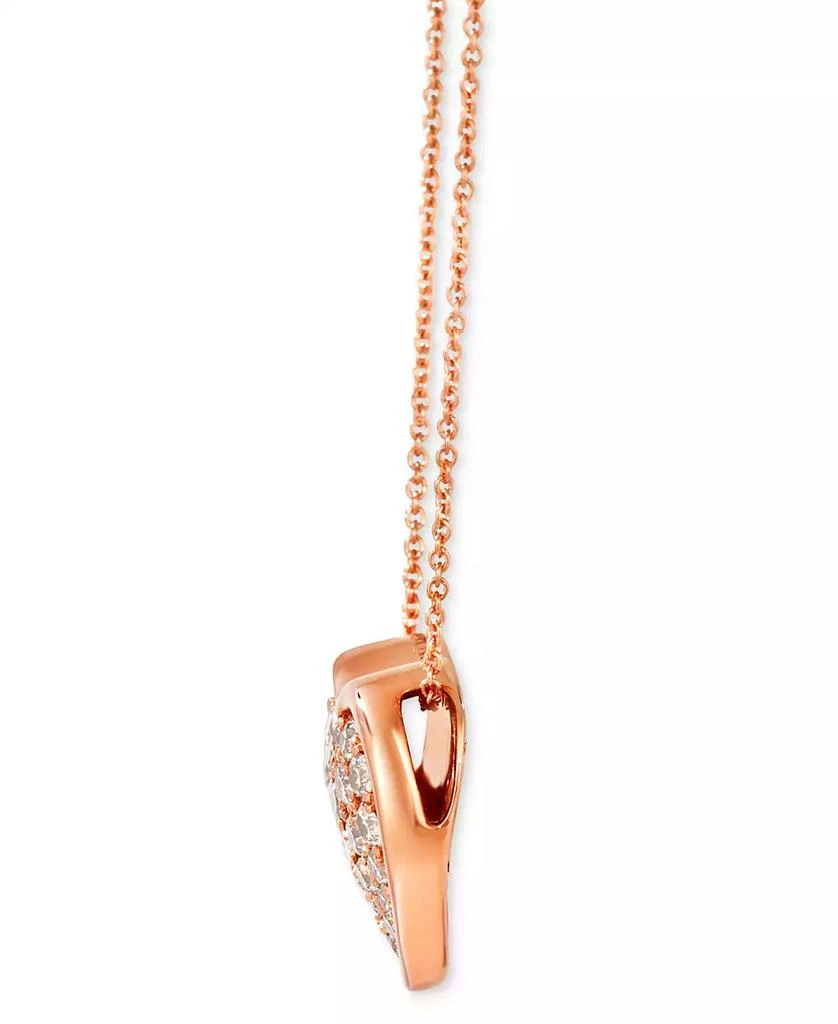 Le Vian GODIVA x Le Vian® Nude Diamond Heart Adjustable 20" Pendant Necklace (3/4 ct. t.w.) in 14k Rose Gold 2
