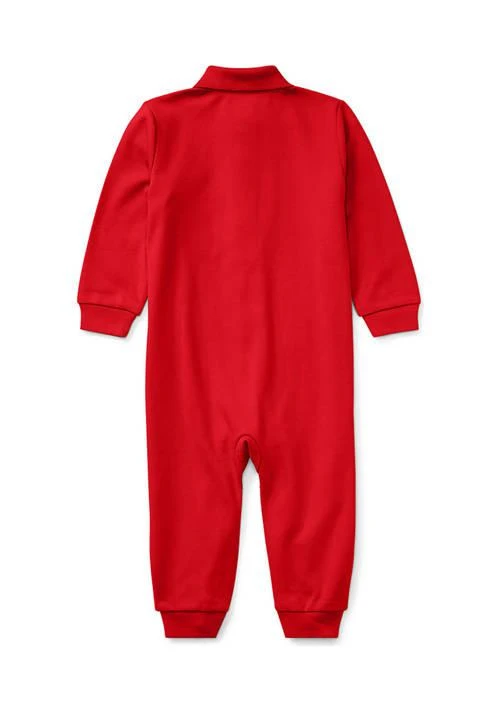 Ralph Lauren Lauren Childrenswear Baby Boys Long Sleeve Solid Coverall 2