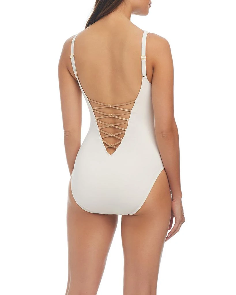 Beyond Control Lace Up One Piece Swimsuit 2