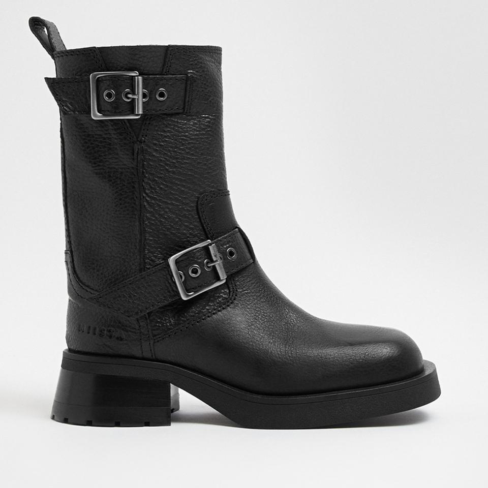 undefined E8 BY MIISTA WOMEN'S RENATE LEATHER BIKER BOOTS