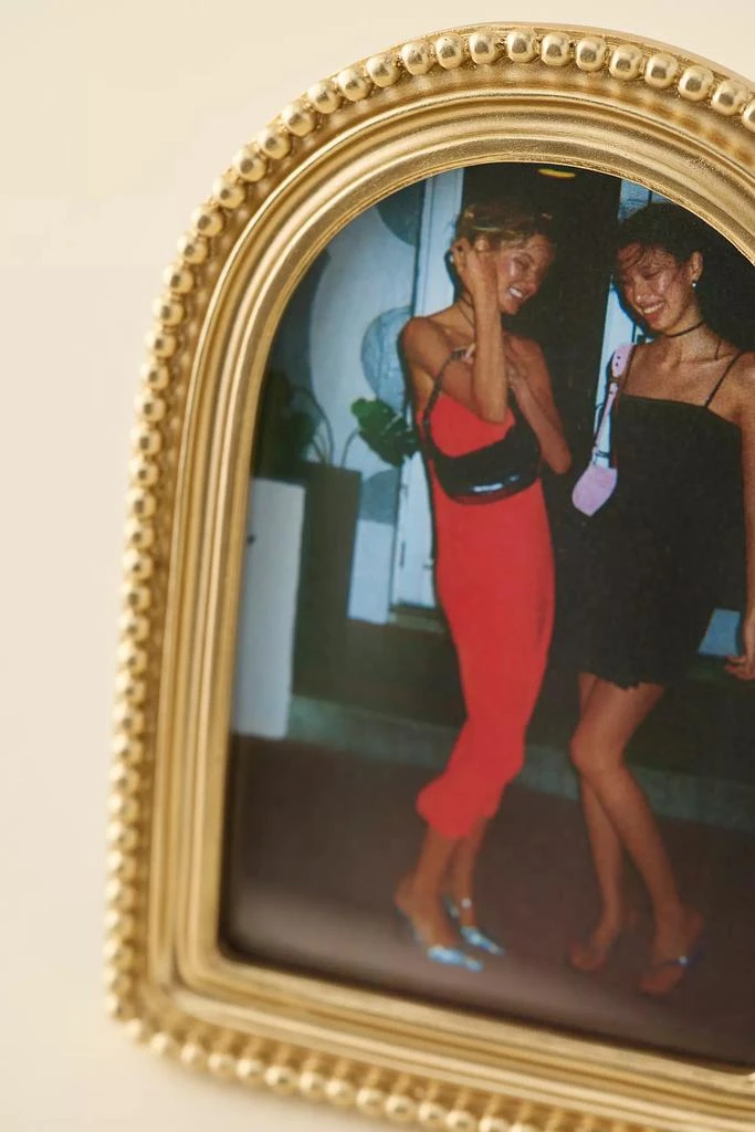 Urban Outfitters Arch Beaded 4” X 6” Picture Frame 2