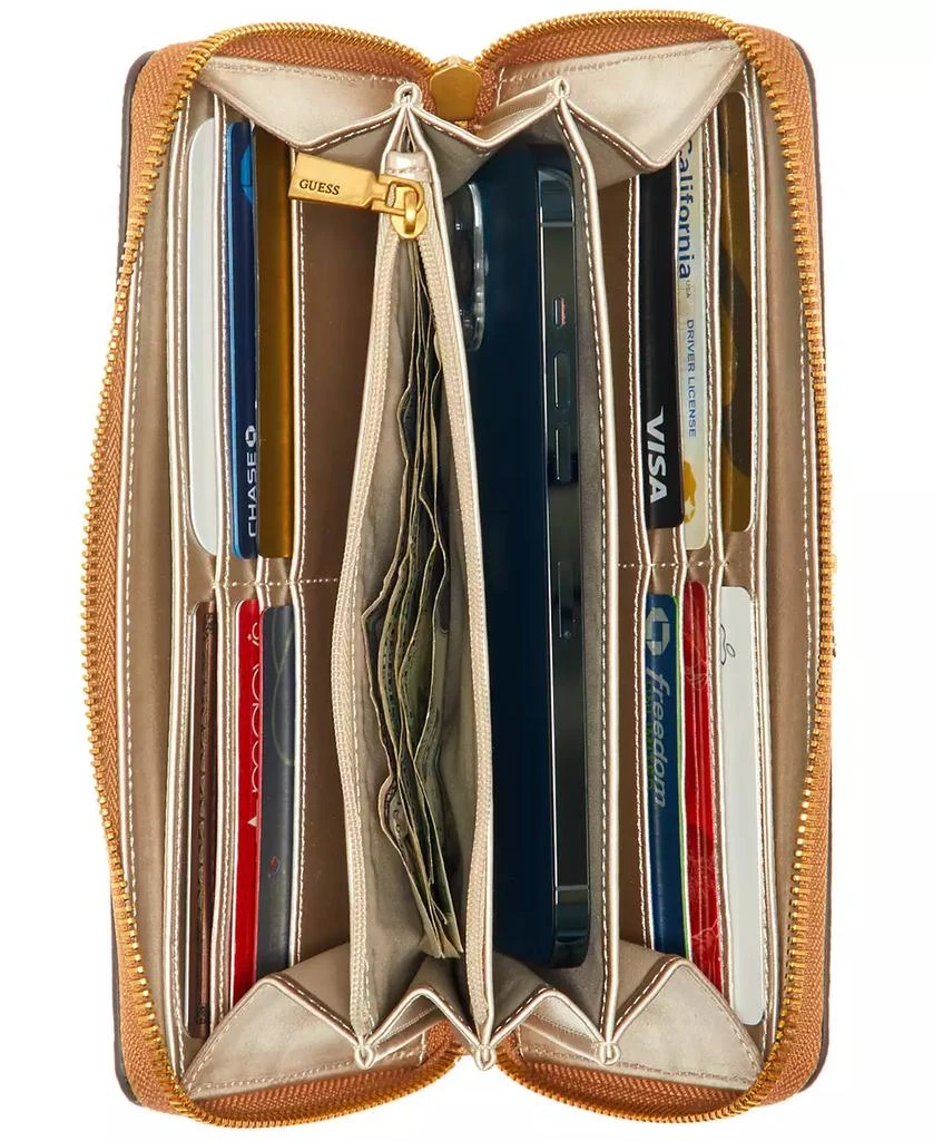 GUESS Laurel 4G Logo Basique Large Zip-Around Wallet 4